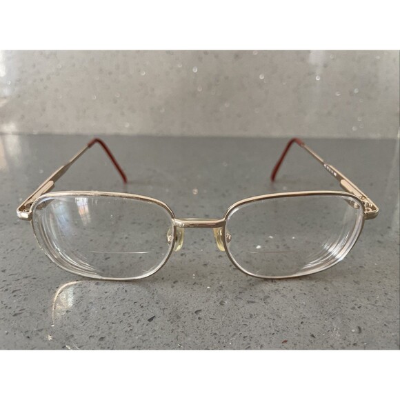 Pierre Cardin PC 117-3 Eyeglasses Frames ONLY 56-19-140 Gold full rim vintage - Picture 1 of 13